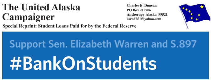 Special Reprint – Student Loans Paid for by the Federal Reserve