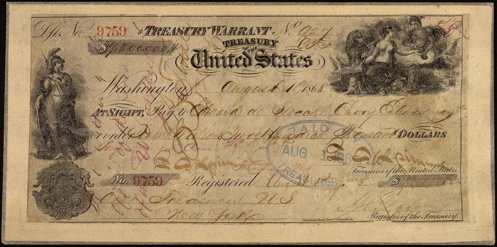 Read more about the article Treasury warrant purchasing Alaska—August 1, 1868