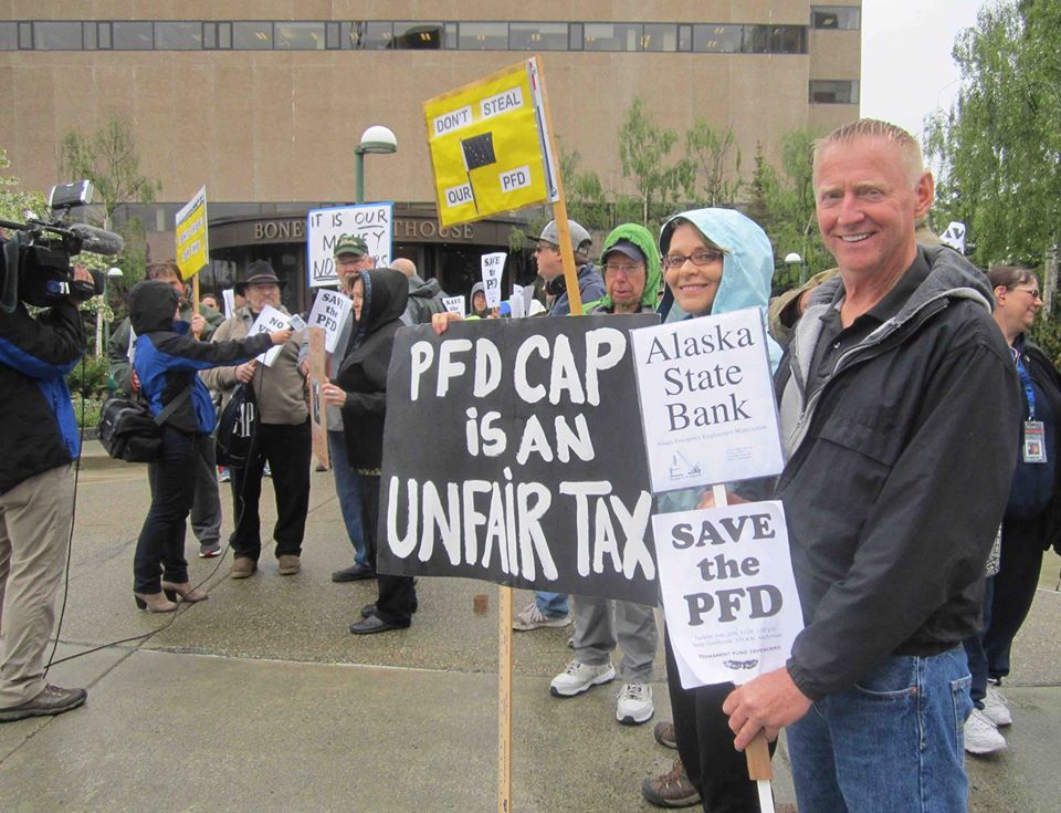 Protesting in front of the Boney Courthouse June 20, 2017