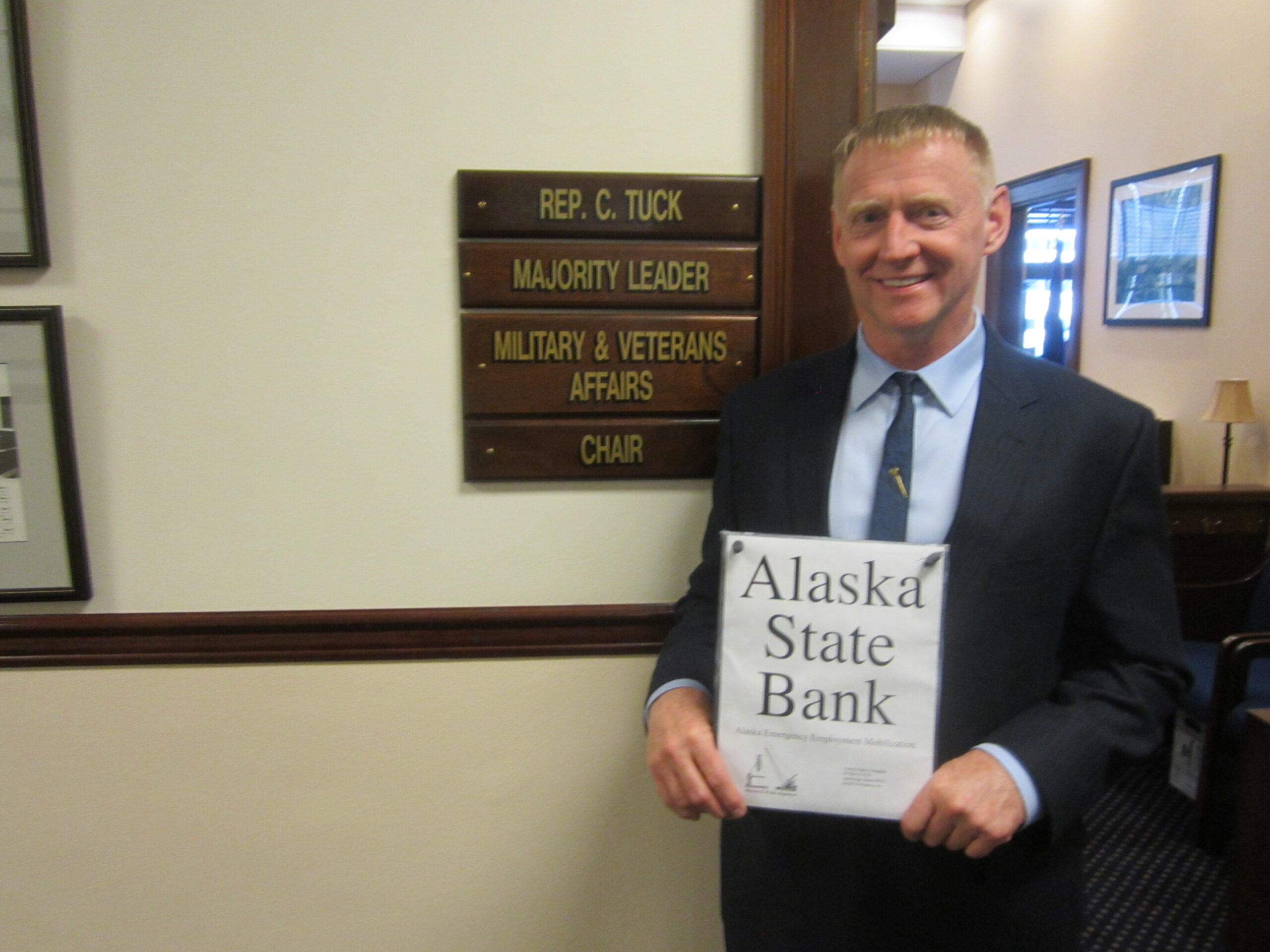 Charles Duncan was the primary legislative assistant for writing the Alaska State Bank legislation as a development bank.