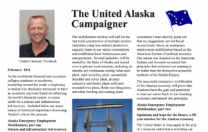 Read more about the article The United Alaska Campaigner, February 2011, Alaska Emergency Employment Mobilization; Part 1-3