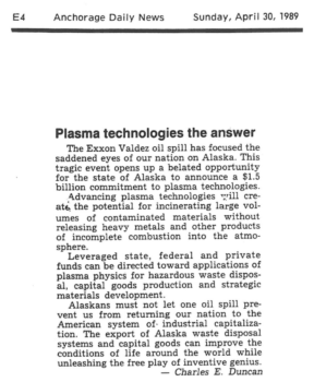 Read more about the article Letter to the editor, Anchorage Daily News