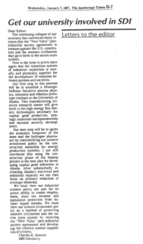 Read more about the article Letter to editor, Anchorage Times