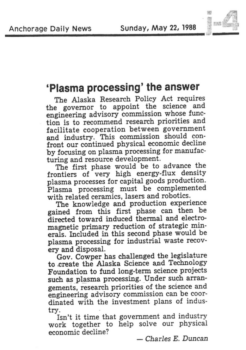 Read more about the article Letter to the editor, Anchorage Daily News